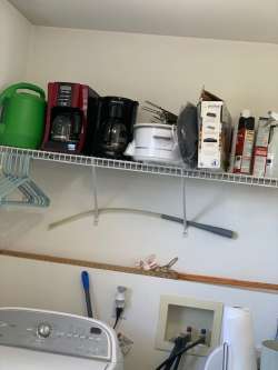 laundry room cleanup and redecorating project