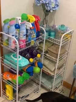 laundry room cleanup and redecorating project