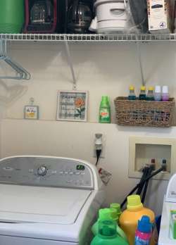 laundry room cleanup and redecorating project